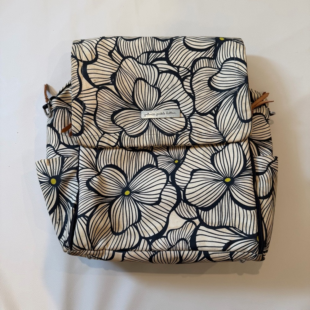 Petunia Pickle Bottom Diaper Bag in Bordeaux Bloom